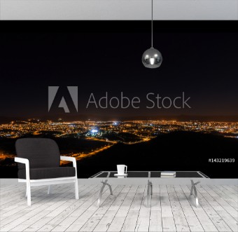 Picture of Windhoek bei Nacht Blick Richtung Sden